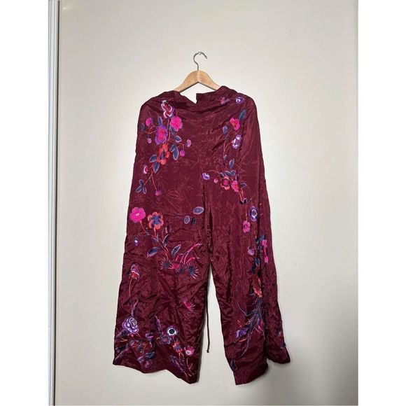 New Free People Mimi Embroidered Pants - Top Set sz 6 - Picture 3 of 8